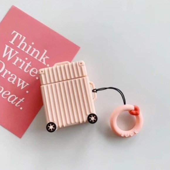 💗NEW Cute Apple AirPods Silicone Suitcase - Picture 5 of 6